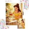 Belle Princess Afternoon Tea Diamond Painting Full Diamond Art Kit Handmade Diy Home Decoration Gift