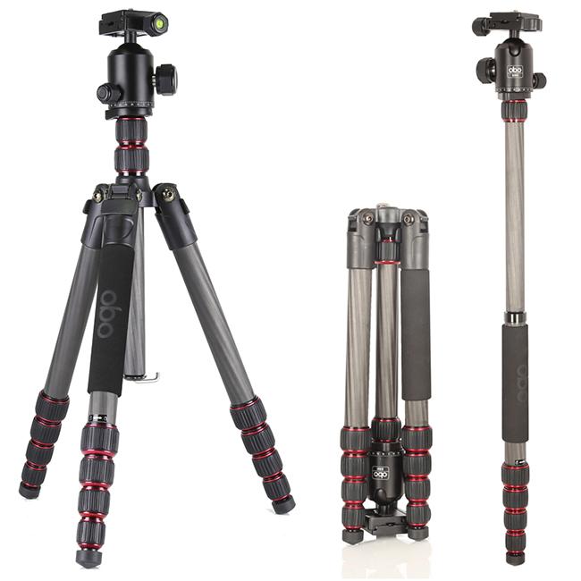 Outdoor Photography Camera Tripod Lightweight Portable Travel Tripod with Ball Head for Hiking Camping