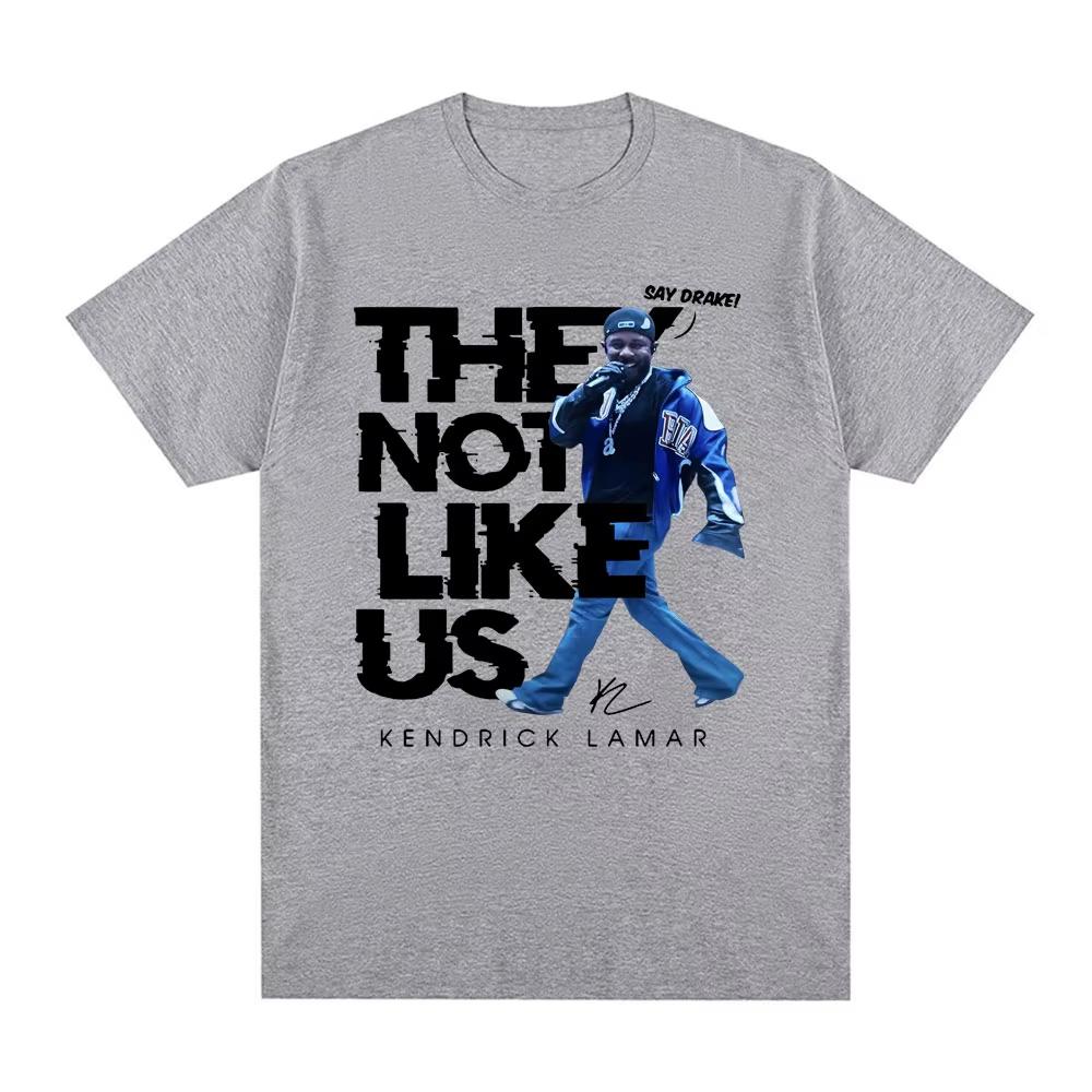 Kendrick Lamar Say Drake They Not Like Us T Shirts Men's Women Oversized Tee Cotton Streetwear Casual Loose Top
