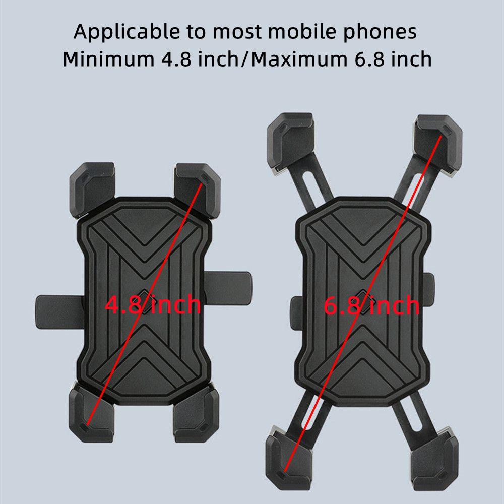 Phone Holder for Bike or Motocycels Automatic Locking Anti-Shock Bicycle Mobile Phone Holder Thickened Non-Slip Bracket