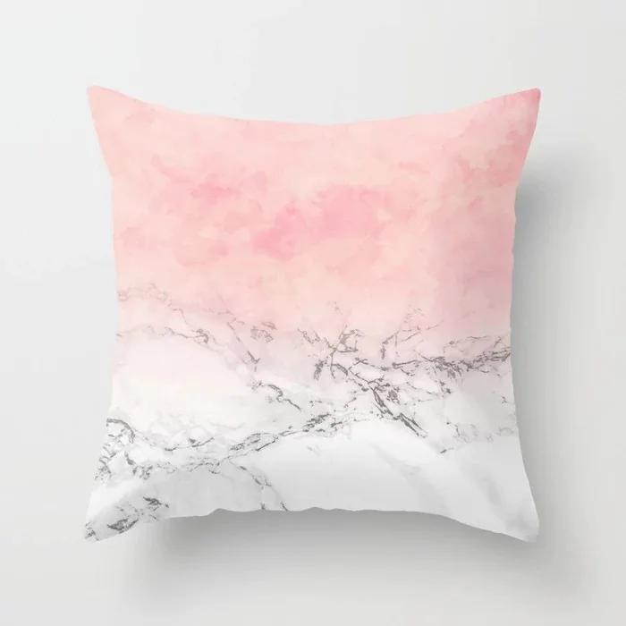 Brief Marble Geometric Sofa Decorative Pillowcase Polyester 45*45 Pillow Case Throw Pillow Home Decor Cushion Cover