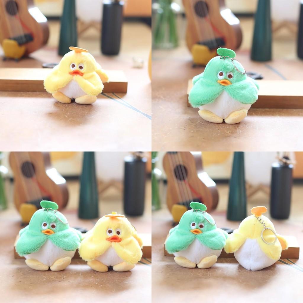 Duck Banana Plush Keychain Soft Crystal Duck Doll Keyring Kids Doll Souvenir
