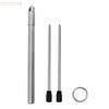 Mini Portable Titanium Ballpoint Pen EDC Keychain for Outdoor Camping Hiking Survival