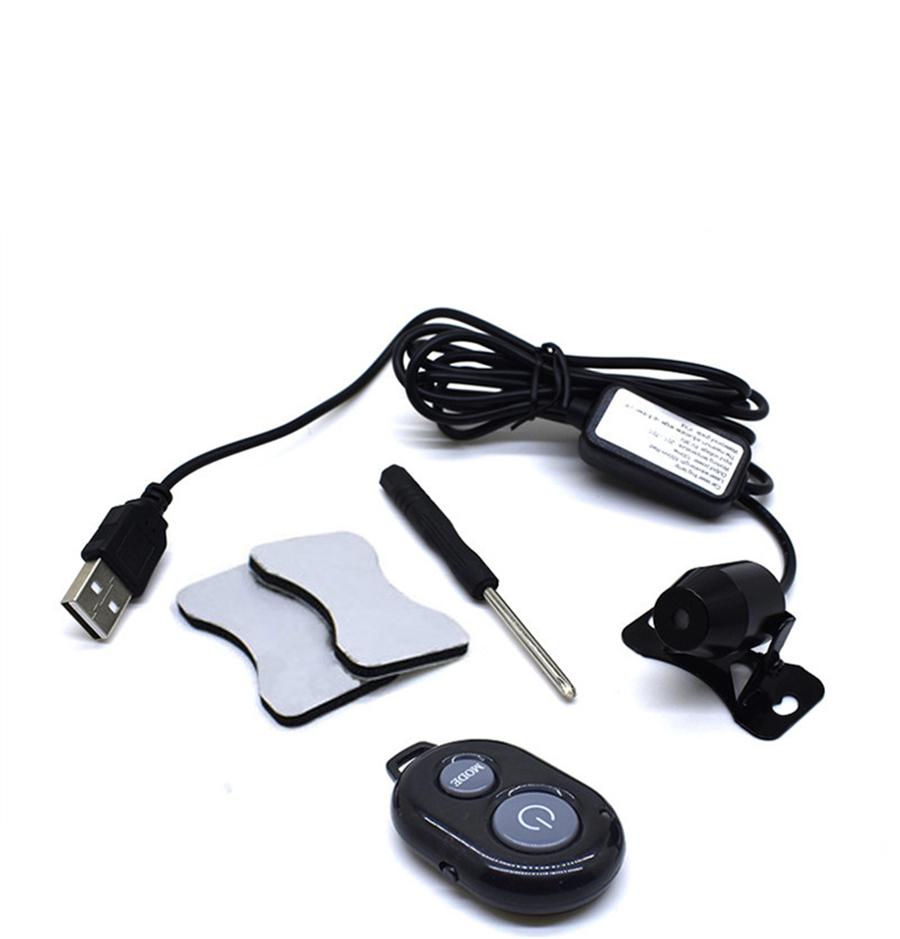 Car Ceiling Red LED Atmosphere Projector Galaxy Star Light Set Armrest Box Mount