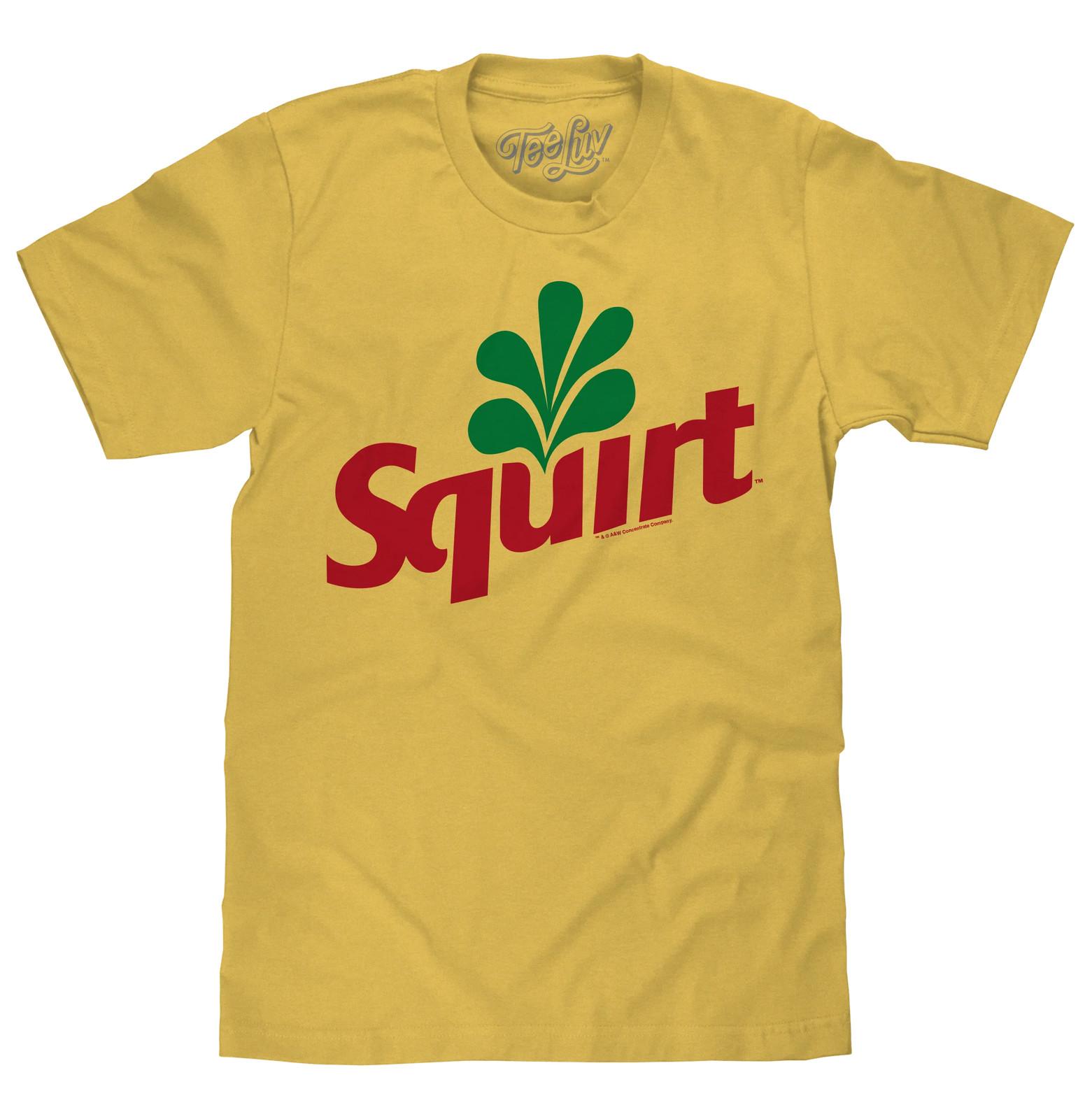 Squirt Grapefruit Soda Logo Mens T Shirt Banana Yellow XXXXL