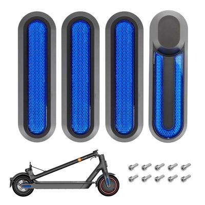 Set mit 4 Radnabenkappen für Elektroroller, Gabel, reflektierende Streifen, dekorative Radseitenabdeckung mit Schrauben, kompatibel mit M365 PRO PRO2 1S