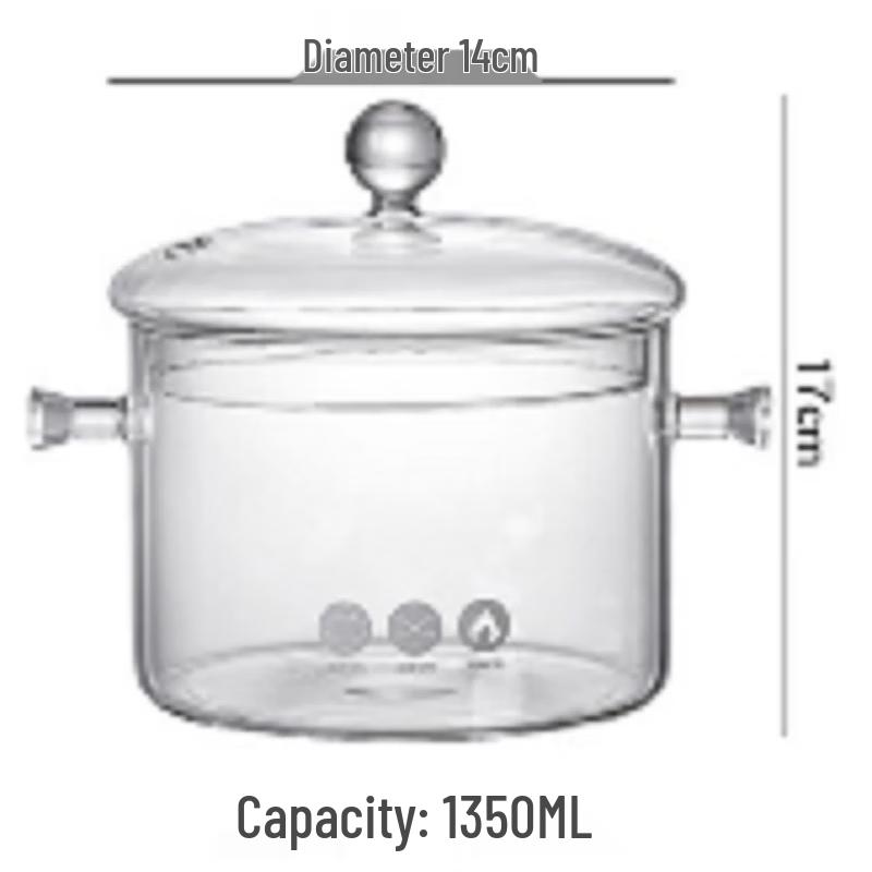

SanJiaoLong High Borosilicate Glass Noodle Pot