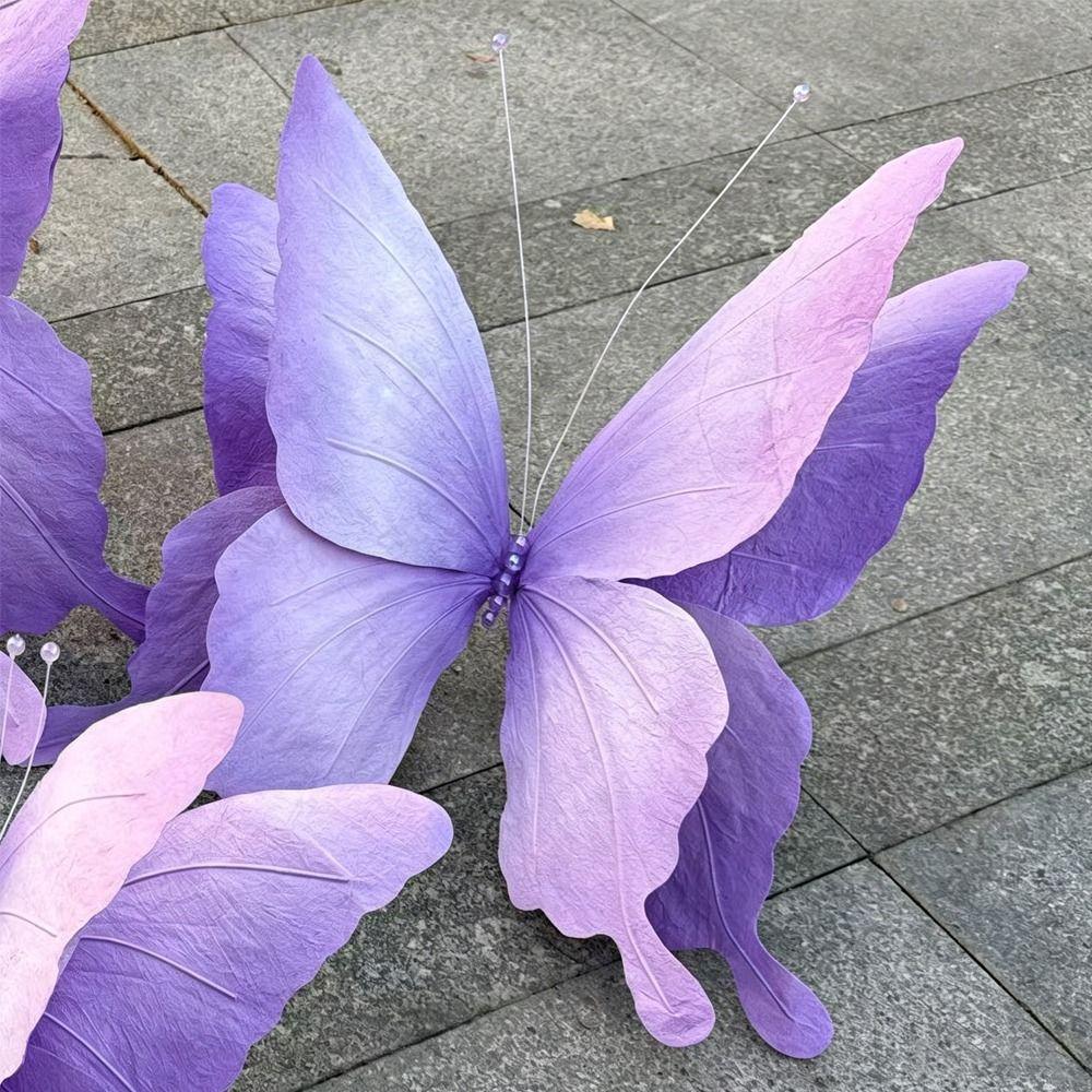 Duża Dekoracja Motyl Trójwymiarowy Kolorowy Sztuczny Motyl Rozmiar Gigantyczny Symulowany Design Papierowy Motyl