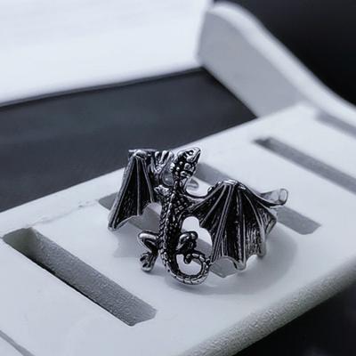 New Accessories Retro Domineering Luminous Pterosaur Men's Night-luminous Open-type Adjustable Accessory Ring