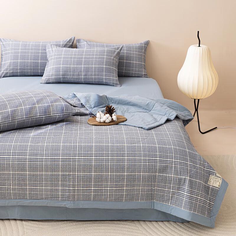 Manyaju Yarn-Dyed Washed Cotton Summer Quilt