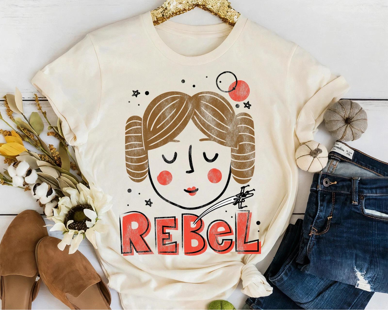 Star Wars Princess Leia Rebel Doodle Drawing Shirt Unisex Adult Kid Shirt 52168 XL