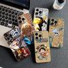 Cover for Apple iPhone 16 15 14 11 Pro Max 6 7 8 Plus + SE2 SE3 SE 2022 2020 8+ Phone Case Luffy One Pieces Roronoa Zoro Sanji