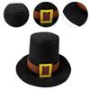 Elegant Magician Hat with Buckle  Hat for Dinner Outdoor Casual Wear