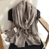 Tie-Dye Scarf Four Seasons Multi-Functional Travel Versatile Solid Color Literary And Artistic Style Japanese Shawl
