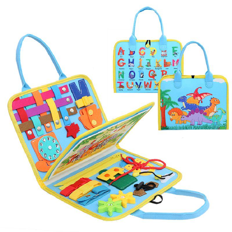 Montessori Felt Busy Board: Multi-Page Educational Toy & DIY Accessories for Early Childhood Learning