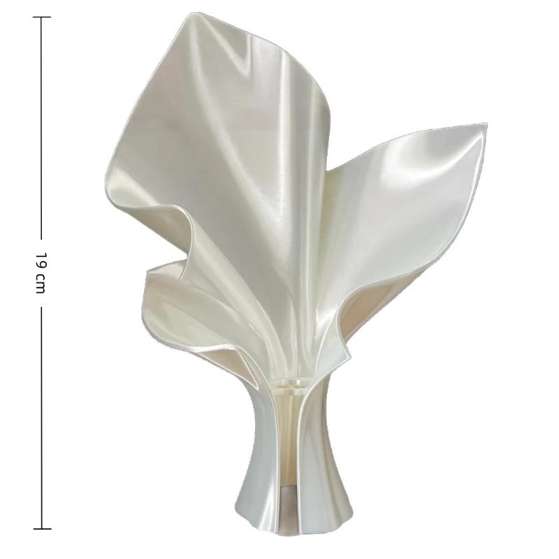 3D Printed Minimalist Nordic Flower Vase Irregular Creative Desktop Ornament for Office Desk Home Living Room Decor