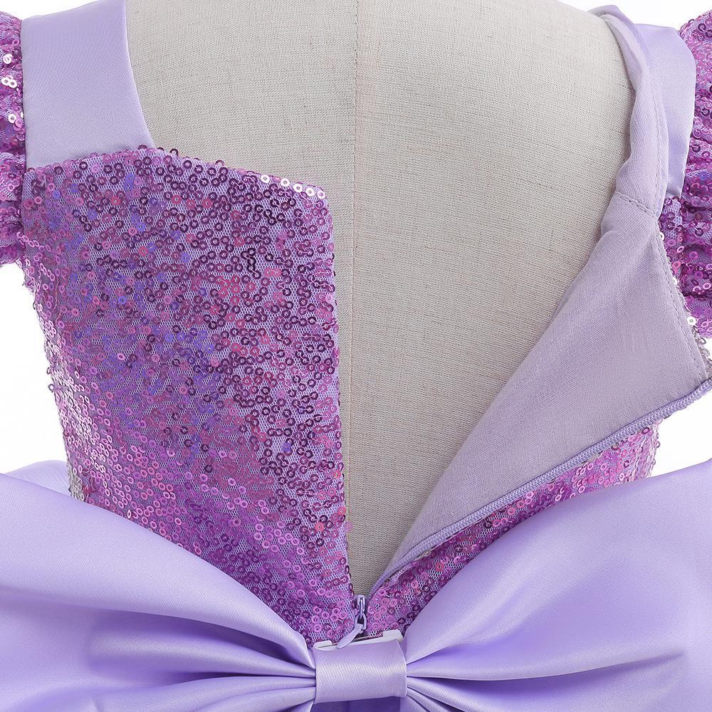 Dětské letní šaty 1 rok nafouklé růžové dětské mašlička princezna narozeniny Vestidos batole děti křest oblečení pro holčičku