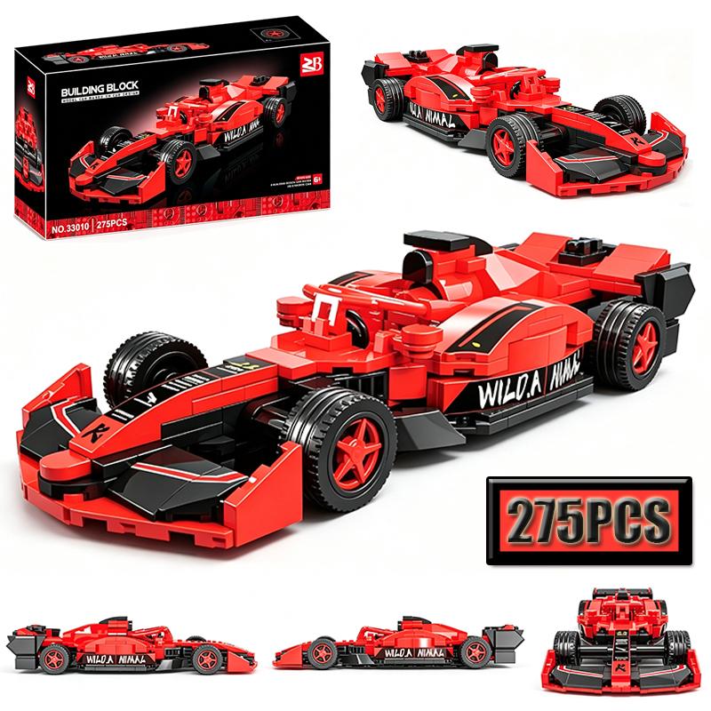 DIY Assembly MOC Racing Blocks - Multi Style Creative Car Models Home Decoration Boys' Birthday Puzzle Toys