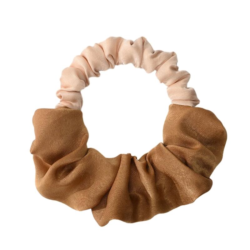 

Lazy Hair Rollers Heatless Curling Rod Headband for Sleeping Soft Silk Curls Fashion Scrunchie Ruffle Elastic Bands