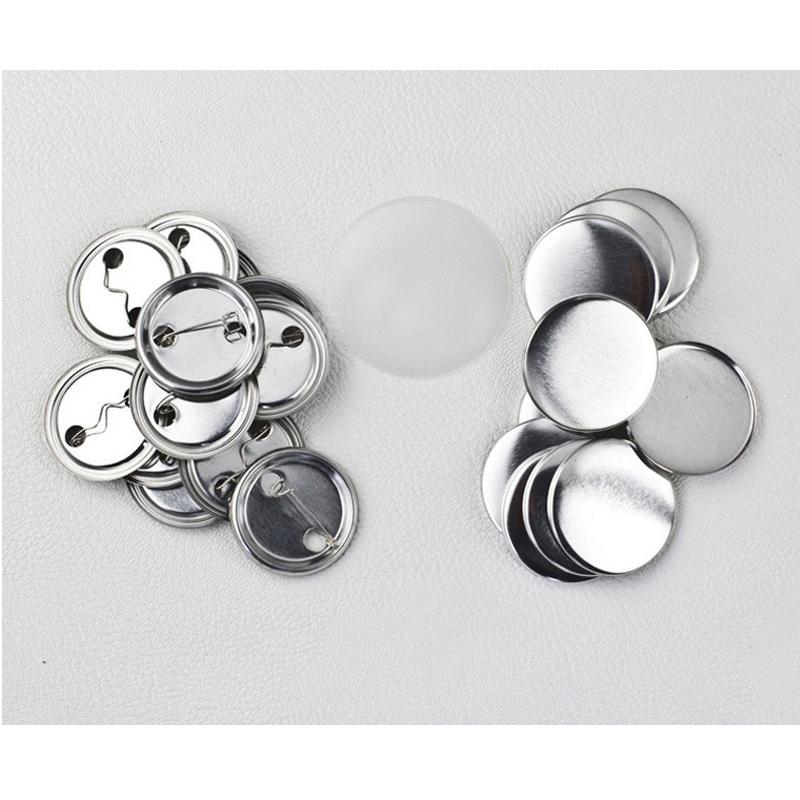 100 Pcs/Set Tinplate Badge 25mm 32mm 37mm 56mm Consumables Badge Consumables Badge Machine DIY Blank Materials Badge Accessories