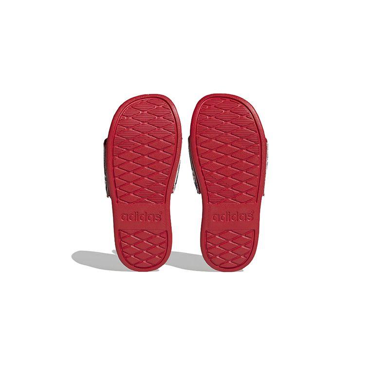 Disney X Adidas Adilette Comfort Slide J Spider-Man Checkerboard Kids Sneakers Black Core-Black Cloud-White HP7758