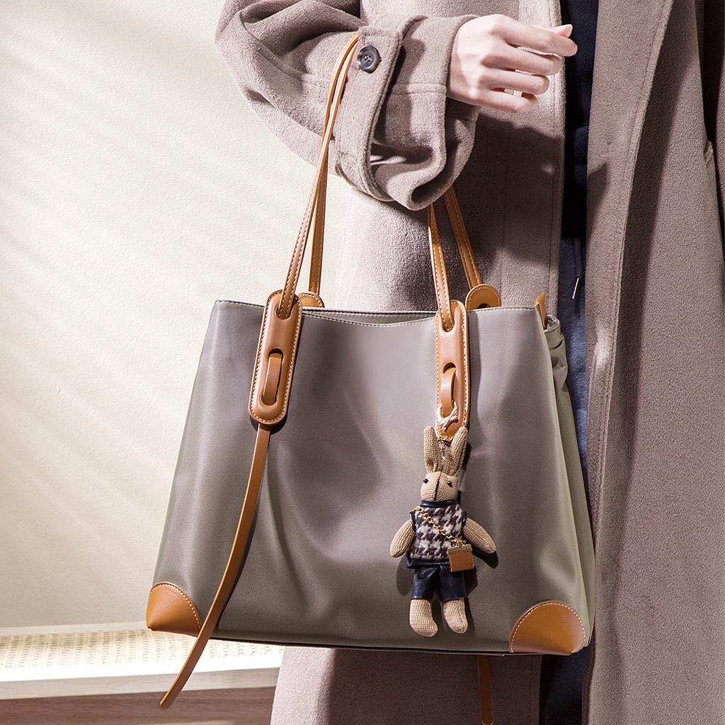 Ladies' Large Bags, Women's Fashionable Single-shoulder Tote Bags, Large-capacity Commuter Women's Bags, High-end Canvas Bags