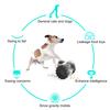 Interactive Dog Toy Robot Shapes Food Dispensing Slow Feeder Self-Moving No Power Needed Pet Enrichment Toy