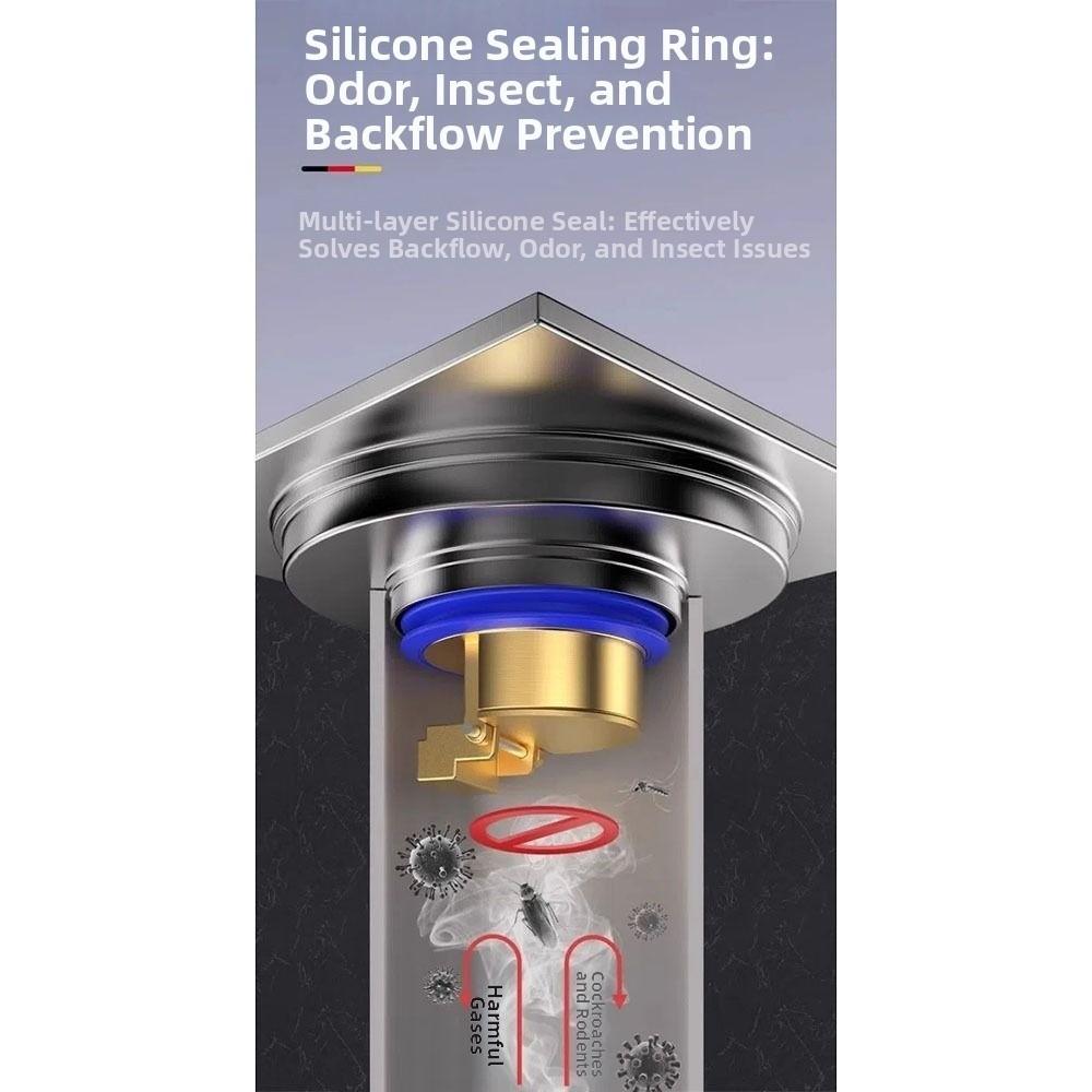 Anti-insect Floor Drain Core Brass Water Stop Valve Thick And Durable Self Sealing Core  Kitchen