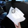 Camellia Love Plush Car Tissue Box - Hanging Armrest & Center Console Decor.
