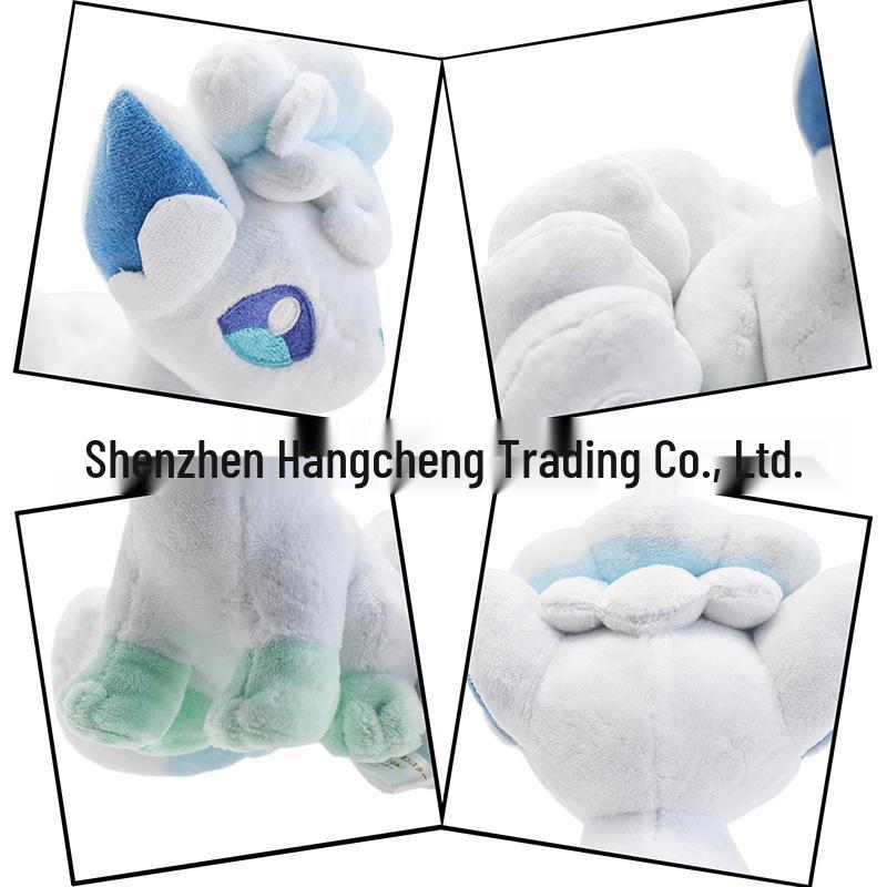 High-Quality Ninetales and Ice Vulpix Evolution Plush Doll
