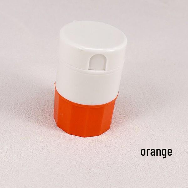 Pill Cutter & Grinder: 4-Compartment Tablet Crusher and Dispenser for Easy Medication Management.