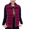 Mom autumn and winter vest female mink fleece knitted jacket plus fat plus size sleeveless vest thermal zipper cardigan