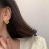 Exquisite French Retro Twisted Stud Earrings: Simple, High-End Design