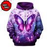 Arrivals Colorful Butterfly 3D Print Hoodie Women Streetwear Oversized Pullovers Hoodie Sweatshirts Female Hooded Clothing