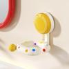 LISM Polka Dot Suction Cup Hair Dryer Holder