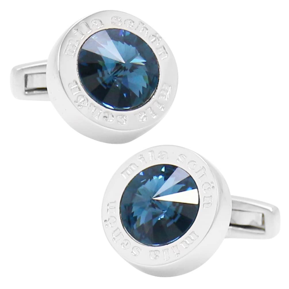 

mila schon запонки mila schon blue crystal glass запонка msc10412 синий