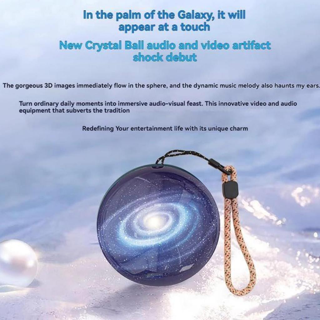Kristallkugel-Videoplayer 2,7 Zoll Speicher-Videoball Hochladbare Videos Kugel für Erwachsene Jubiläen Feier Geburtstag