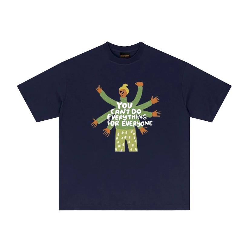 Starendorsed Highend Design Illustration Casual Pure Cotton Shortsleeve Tshirt Couplewear Undershirt