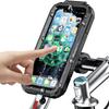 Waterproof Motorcycle Phone Holder Moto Bike Handlebar Mirror Mount for 4.7-6.8 Inch Cellphone Cycling Stand with Touch Screen