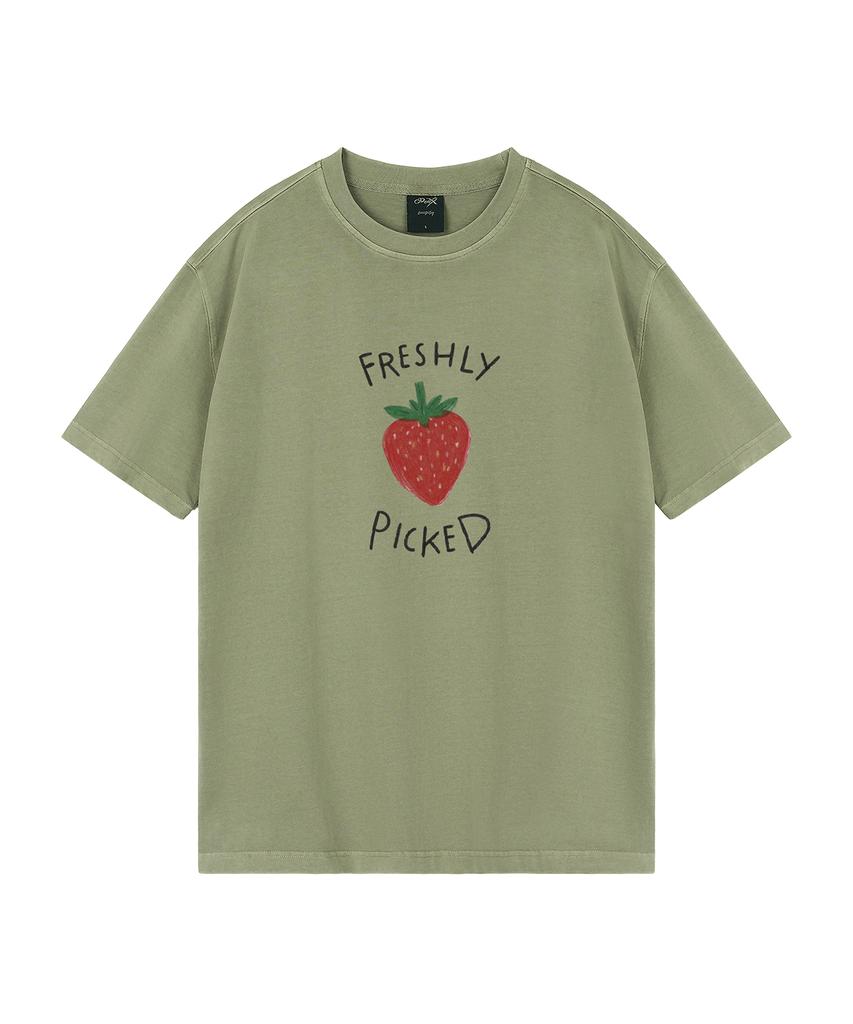 WILDROCK Freshly Picked Pigment Oversized Short Sleeve T-Shirt (Cropped) (Type B)