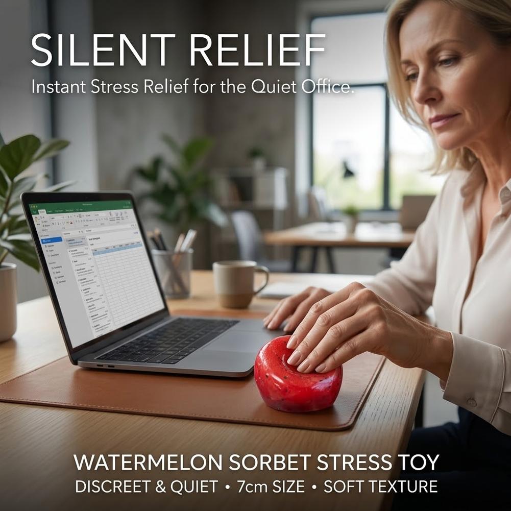Watermelon Stress Relief Toy Soft Sensory Fidget Squeeze Toy for Teenager Travel Toy Classroom Toy Party Favor Easter Basket