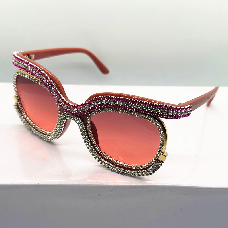 

Роскошные большие солнцезащитные очки с бриллиантами, женские, со стразами, квадратные, UV400, многоцветные, женские солнцезащитные очки, очки, Gafas De Sol