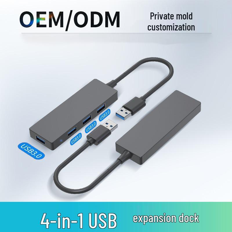 USB 3.0 Hub: One-to-Four Multi-Function Expansion for Phones & Tablets