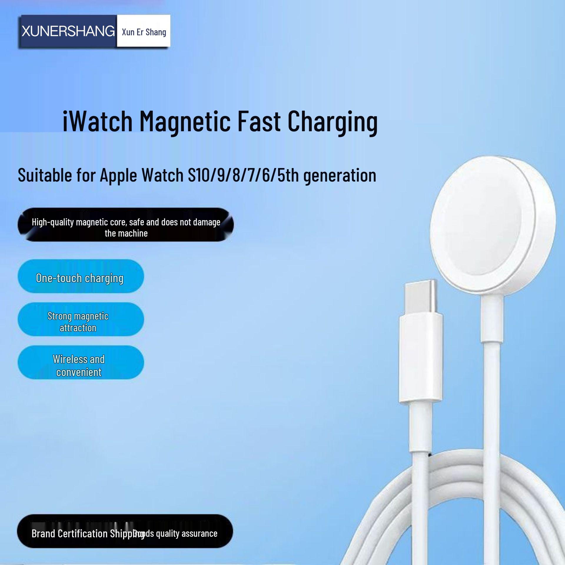 Compatibility with Apple Watch: Wireless Magnetic Charger for iWatch and Apple Watch Models. Plastic USB-A with Blister Cardboard Package
