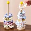 Organizzatore Scrunchies per Capelli in Legno Espositore per Elastici per Capelli Porta Braccialetti per Fasce per Capelli Scaffale Organizer per Accessori per Capelli