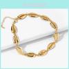 Elegant Gold Alloy Choker Necklace With Unique Shell Design For Fashionable Women