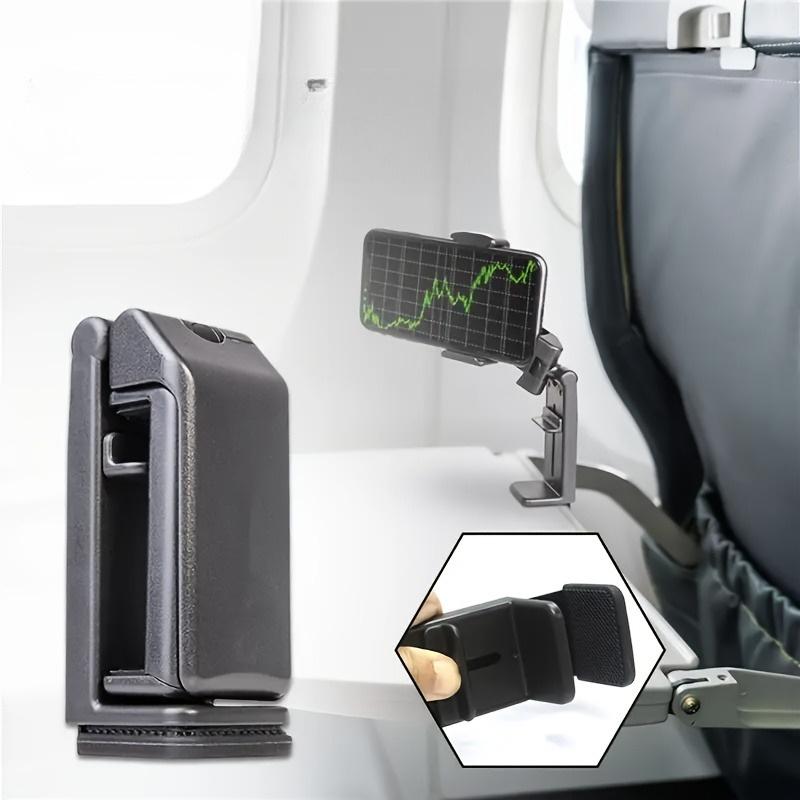 Universal in Flight Airplane Phone Holder Mount. Dual 360 Degree Rotation. Pocket Size Travel Essential Accessory for Flying