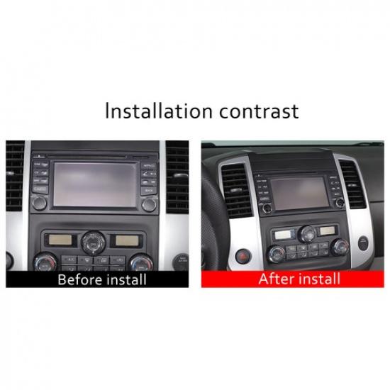 Glossy Piano Black Volume Adjustment Knob Trim Sticker For Nissan Frontier 05-21