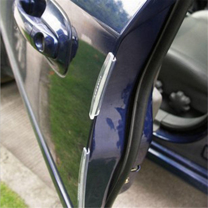 8pcs Black Car Door Edge//Side Mirror//Body Anti-scratch Protector Guard Stickers
