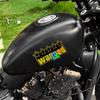 Gold WANTED Motorcycle Sticker for Motorcycle Fuel Tank Tailbox Fairing Car Trunk Scooters Waterproof Universal Vinyl Decals